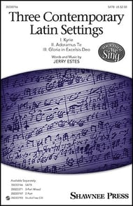 Three Contemporary Latin Settings SATB choral sheet music cover